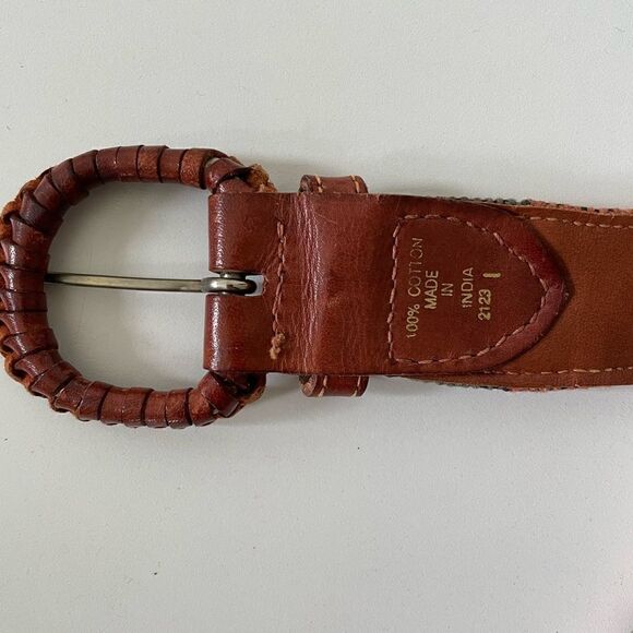 Colorful Woven Cotton Belt  - Picture 5 of 8